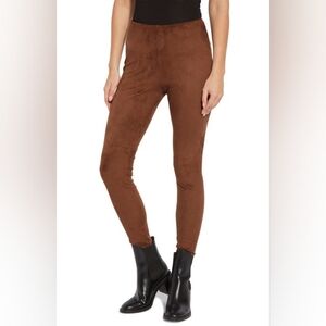 NWT $118. Lysse Hi Waist Brown Suede Cloth Legging Size Medium